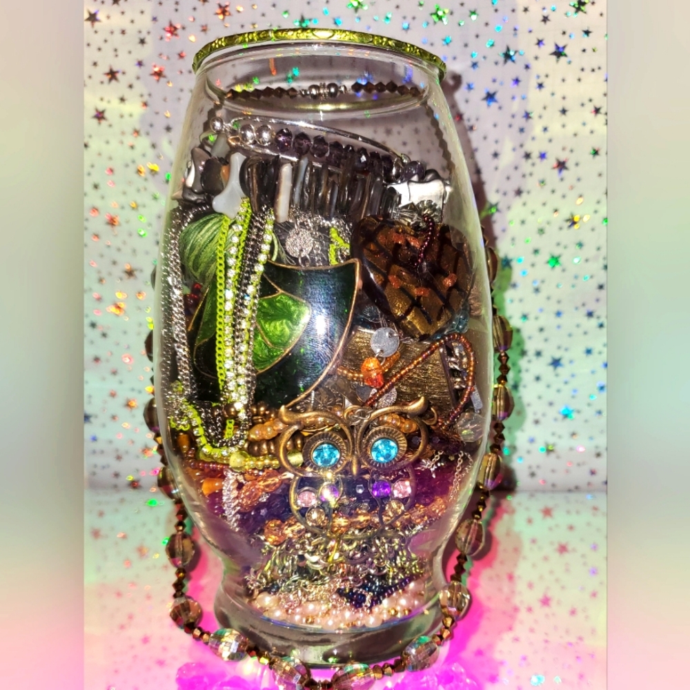 Fairy themed Jewelry jar